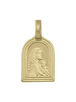 Yellow Gold Solid Madonna Medal 18KT