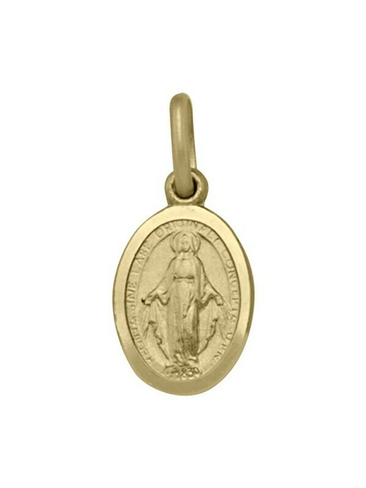 Yellow Gold Solid Miraculous Medal 10KT