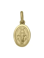 Yellow Gold Solid Miraculous Medal 10KT