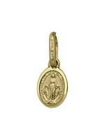 Yellow Gold Solid Miraculous Medal 10KT