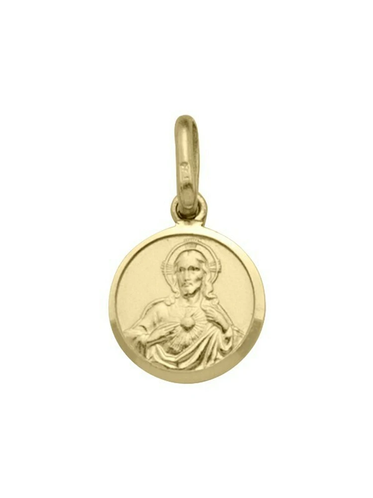 Yellow Gold Solid Scapular Medal 10KT & 18KT