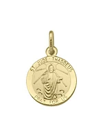 Yellow Gold Solid St. Jude Medal 10KT & 14KT