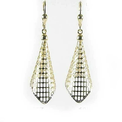 10K Yellow Gold Fancy Dangle Earrings