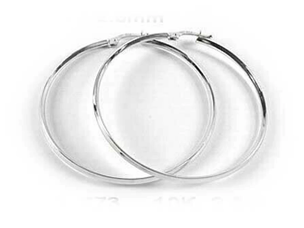 10K Polished Hoop Earrings