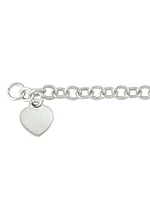 Sterling Silver Heart Bracelet