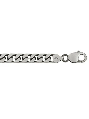 Sterling Silver Oxidized Link Bracelet