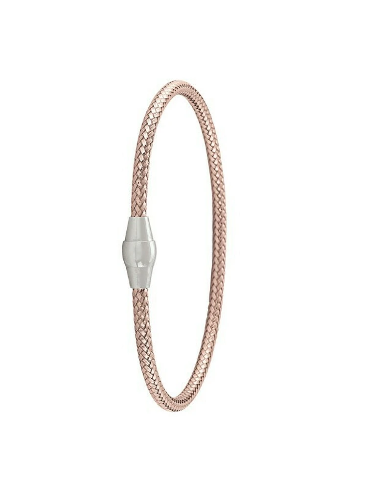 Sterling Silver Gold Plated Magnetic Clasp Bangle