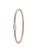 Sterling Silver Gold Plated Magnetic Clasp Bangle