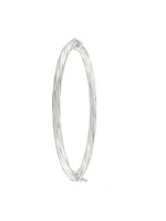 Sterling Silver Twisted Bangle