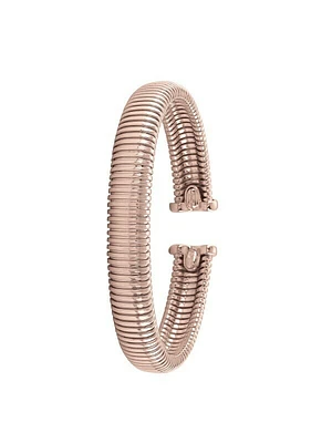 Sterling Sivler Pink Gold Palted Fancy Cuff Bangle