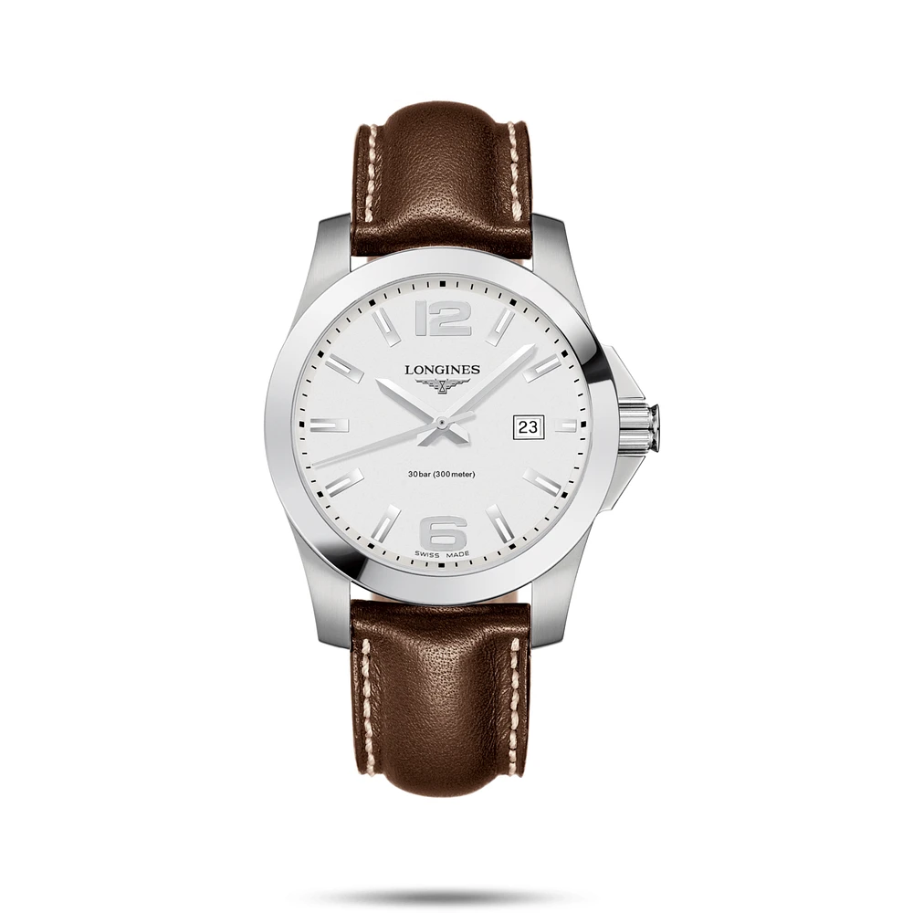 Conquest White Dial 41MM Quartz L37594765