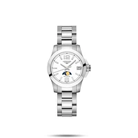 Conquest White Dial 30MM Quartz L33804166