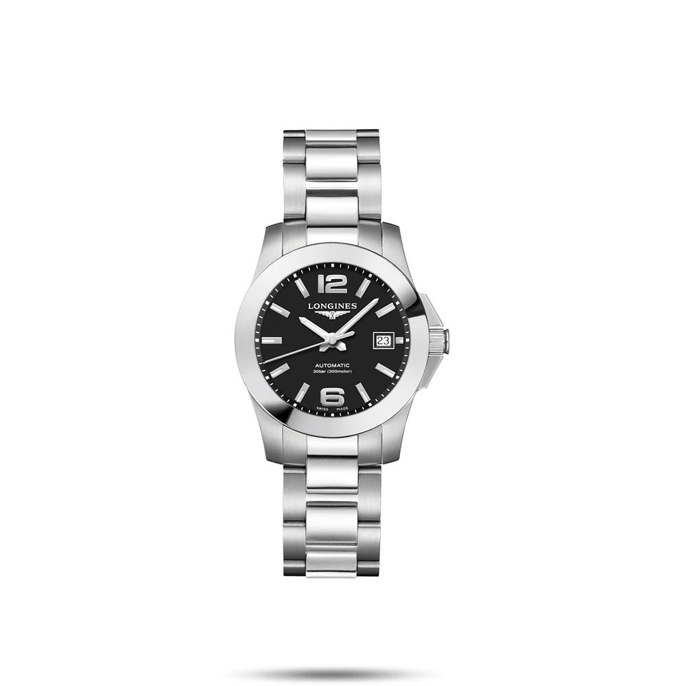 Conquest Black Dial 30MM Quartz L32764586