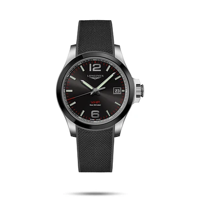 Conquest V.H.P. Black Dial 41MM Quartz  L37194569