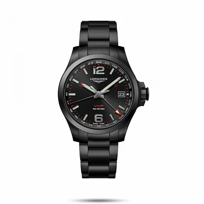 Conquest V.H.P. Black Dial 41MM Quartz L37182566