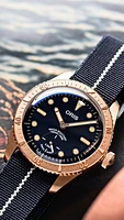 Oris Carl Brashear Calibre 401 Limited Edition Blue Dial 40MM Automatic 01 401 7764 3185-Set