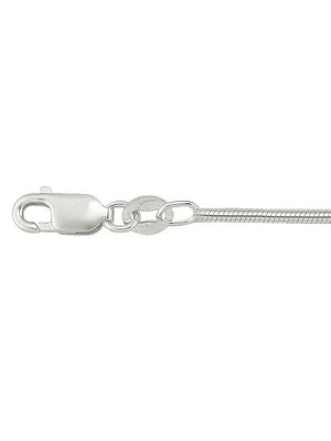 Silver Round Snake Link Chain