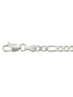 Silver Solid Figaro Link Chain