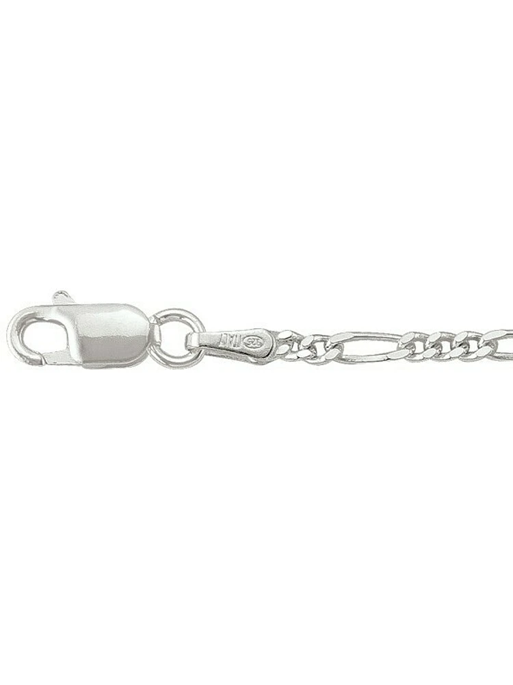 Silver Solid Figaro Link Chain