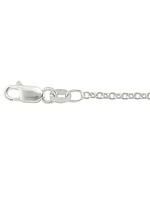 Silver Solid Open Cable Link Chain