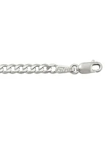 Silver Solid Open Link Bracelet