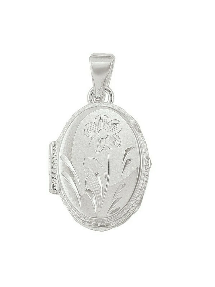 Sterling Silver Oval Locket