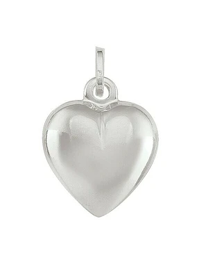 Sterling Silver Puffed Heart Charm