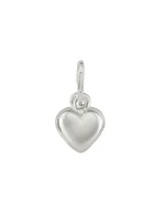 Sterling Silver Puffed Heart Charm