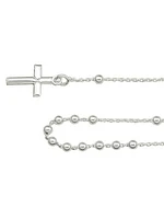 Sterling Silver Rosary Necklace