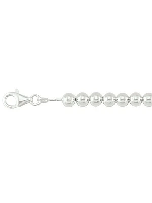 Sterling Silver 6mm Ball Link Bracelet