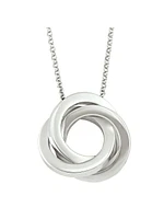 Sterling Silver Love Knot Necklace