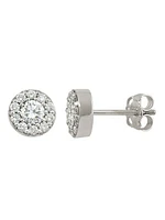 White Gold Diamond Halo Earring 0.50 & 1.00 CTW