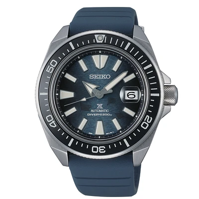 Seiko Prospex Blue Dial 44MM " Samurai " Save the Ocean Manta Ray Black Manta Automatic SRPF79