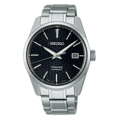 Seiko Presage Black Dial Sharp Edged Series 39MM Automatic SPB203