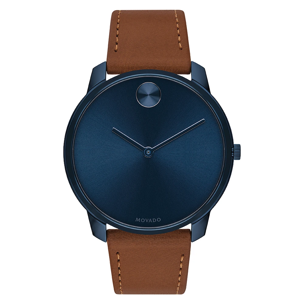 Movado BOLD Blue Dial 42MM Quartz Thin 3600585