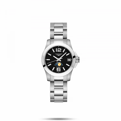 Conquest Black Dial 30MM Quartz L33804586