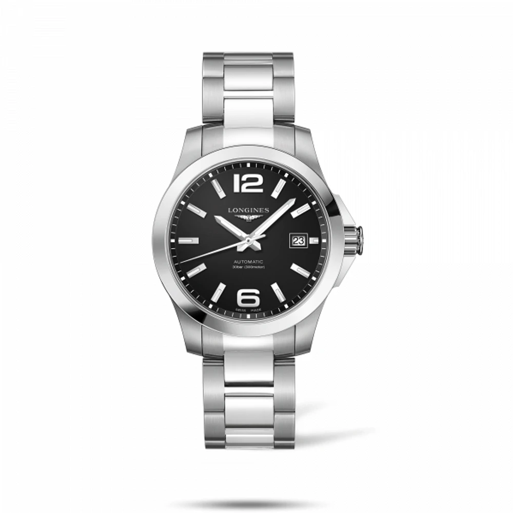 Conquest Black Dial 39MM Automatic L37764586