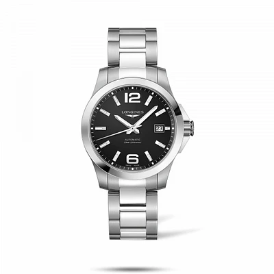 Conquest Black Dial 39MM Automatic L37764586