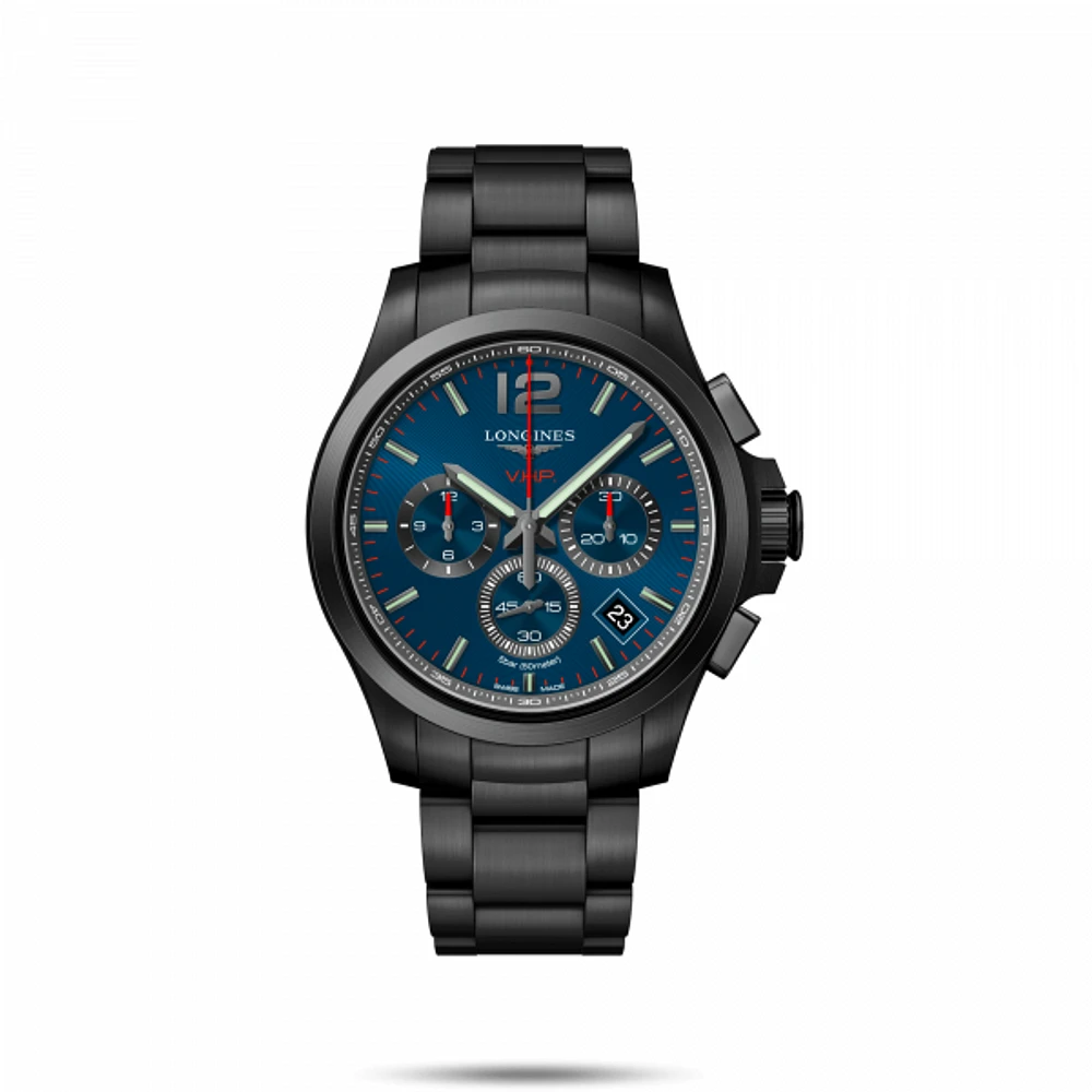 Conquest V.H.P. Blue Dial 42MM Quartz  L37172966