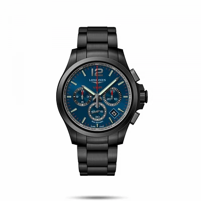 Conquest V.H.P. Blue Dial 42MM Quartz  L37172966