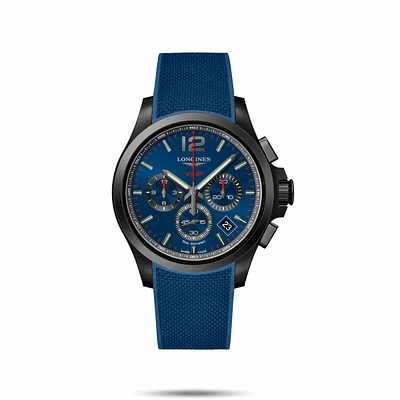 Conquest V.H.P. Blue Dial 42MM Quartz  L37172969