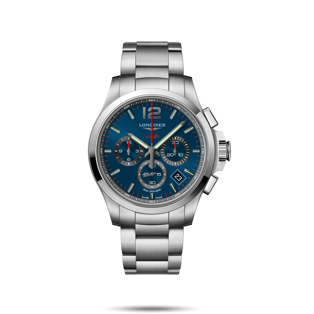 Conquest V.H.P. Blue Dial 42MM Quartz L37174966