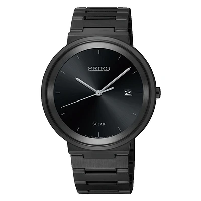 Seiko Black Dial 40MM Solar SNE481