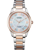 Citizen Arezzo Mother of Pearl Dial 32MM Eco-Drive EM0876-51D