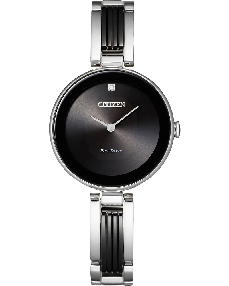 Citizen Arezzo Black Dial 28MM Eco-Drive EX1538-50E