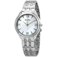 Bulova Mother of Pearl Dial Ladies 28MM Quartz 96L268