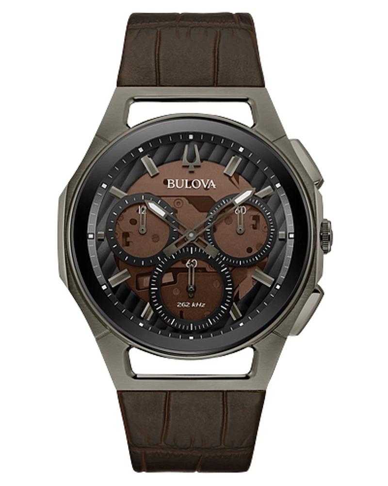 Curv Chronograph Brown Dial 43MM Quartz 
98A231