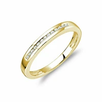 Channel Set Diamond Band 14KT Yellow Gold CTDI