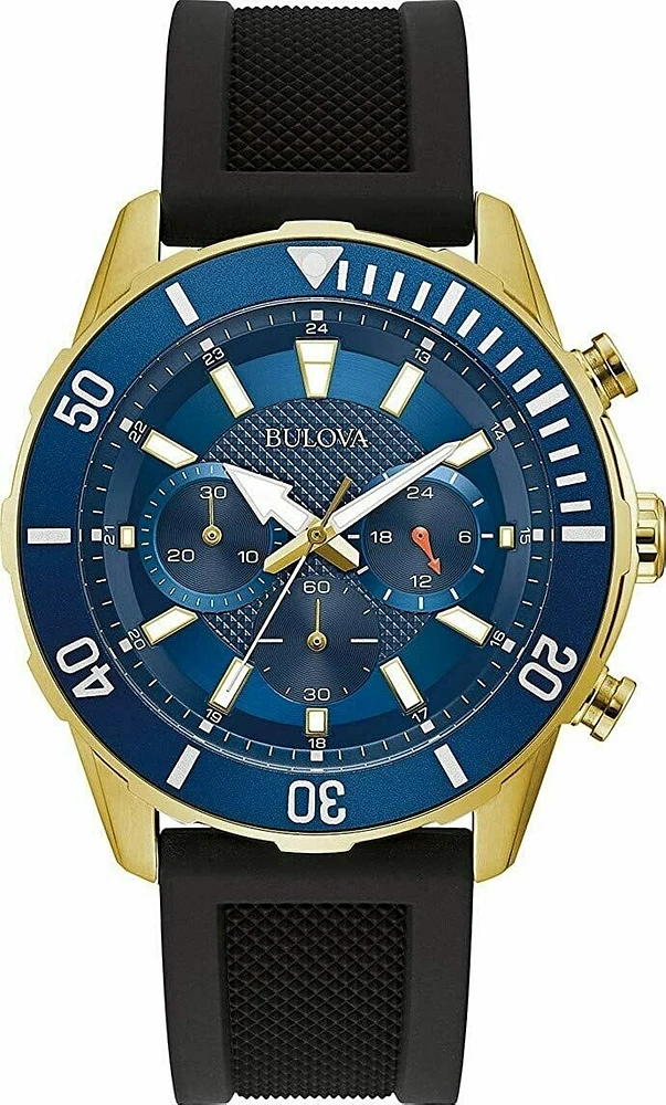 Bulova Blue Dial 44MM Quartz 98A244