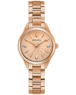 Bulova Sutton Rose Dial 28MM 97P151